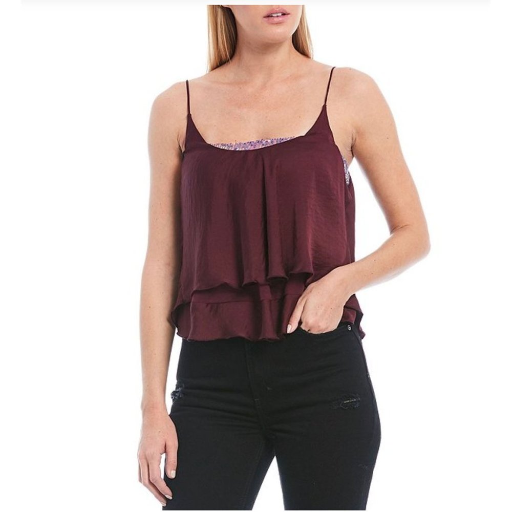 NWT - FREE PEOPLE Turn It On Cami w/ sequin lining